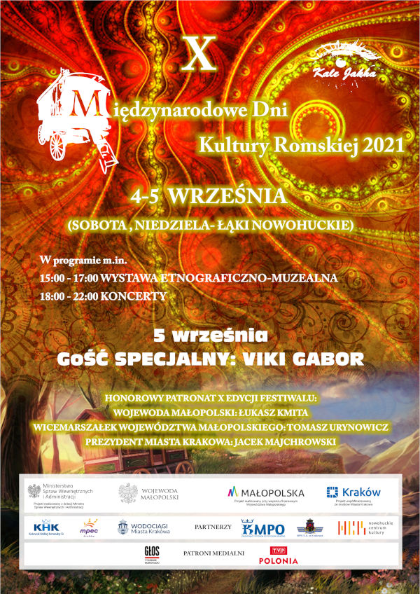 Plakat festiwal romski