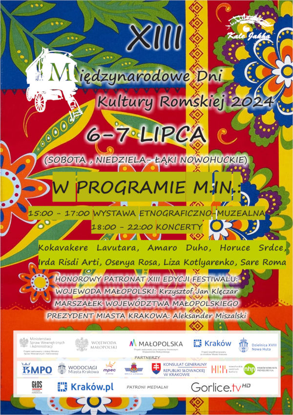 Plakat festiwal romski