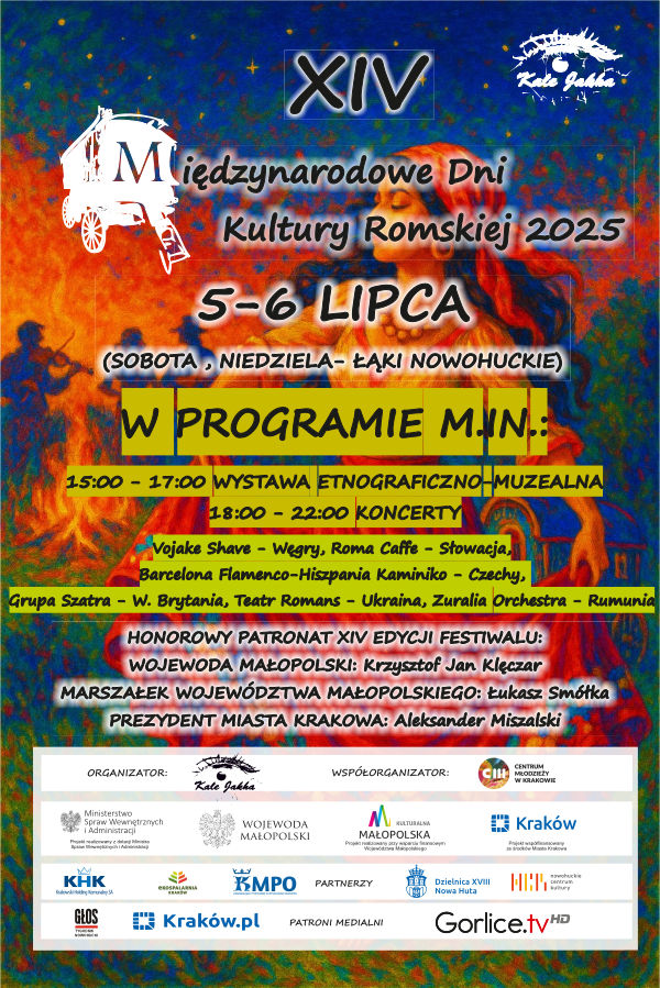 Plakat festiwal romski